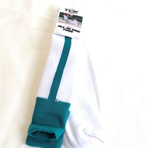 TCK Baseball All in One Tube Socks Teal - Large AT10